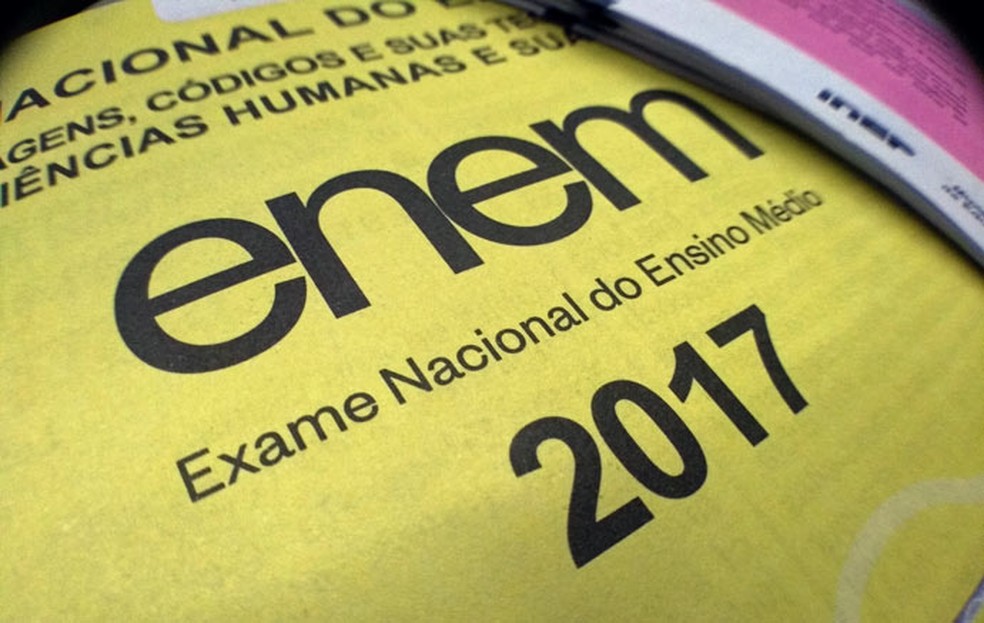 Caderno de provas da edição do ENEM de 2017 | Imagem: repdodução