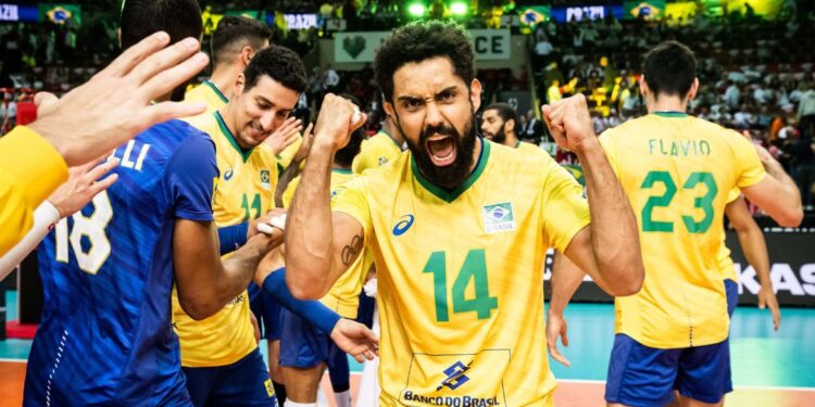 Brasil vence Eslovênia e fica com o bronze no Mundial de Vôlei