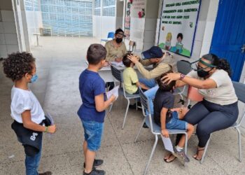 Juazeiro realiza campanha para diagnóstico de Tracoma em crianças da rede pública de ensino