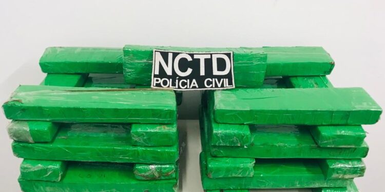 Quatro pessoas são presas e mais de 28 kg de maconha são apreendidos pela PC-CE