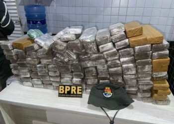 Dupla paraibana é presa pelo BPRE da PMCE com 92 kg de maconha em veículo