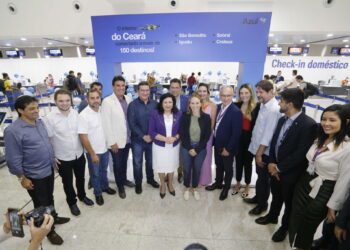 Governadora em exercício, Nailde Pinheiro, participa de inauguração de novas rotas da companhia aérea Azul no Ceará
