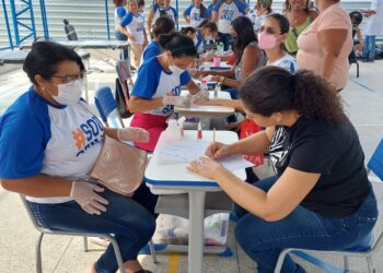 Escola de Juazeiro do Norte recebeu equipe de voluntários do Senac em uma ação social voltada para a família
