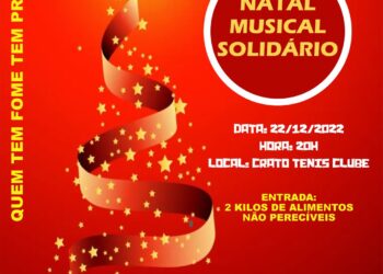 Natal Musical Solidário acontecerá no Crato Tênis Clube com mais de 20 profissionais da música