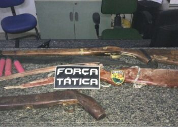 Três armas de fogo são apreendidas em ação da Força Tática da PMCE em Iguatu