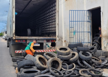 Juazeiro do Norte encaminha 30 toneladas de pneus para a reciclagem
