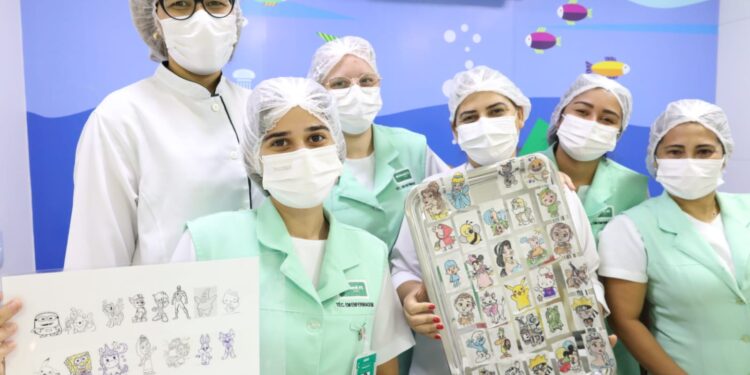 Desenhos temáticos auxiliam no tratamento humanizado de crianças em Juazeiro do Norte