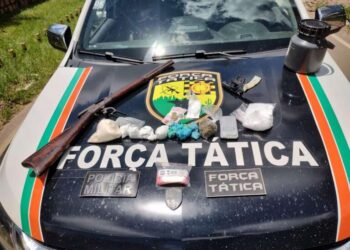 Casal é preso com armas de fogo e drogas durante abordagem da PMCE no Crato