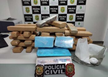 Polícia Civil do Ceará captura dupla e apreende 40 kg de drogas no Crato