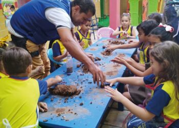 SAAEC realiza estação ambiental no Colégio Eldorado em parceria com a ONG Biodiverse