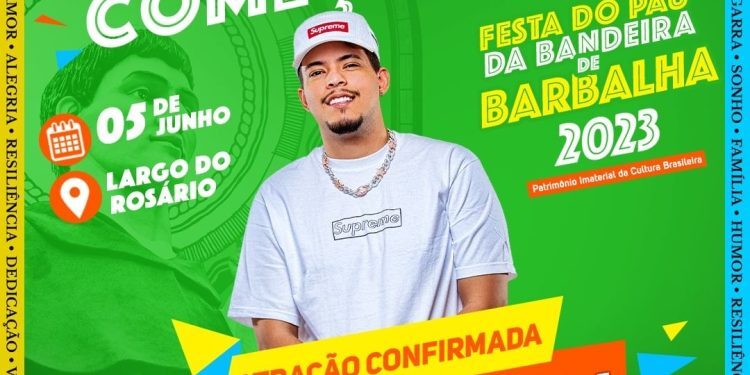 Show de Felipe Amorim marca programação da Festa de Santo Antônio, nesta segunda-feira (5)