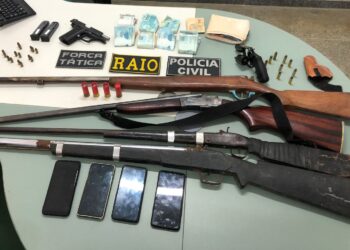 Em ação conjunta, dupla é presa e seis armas são apreendidas em Iguatu
