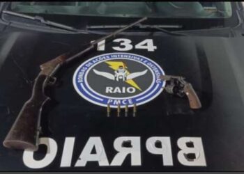 Homem em posse de armas e munições é preso pela PMCE em Jardim