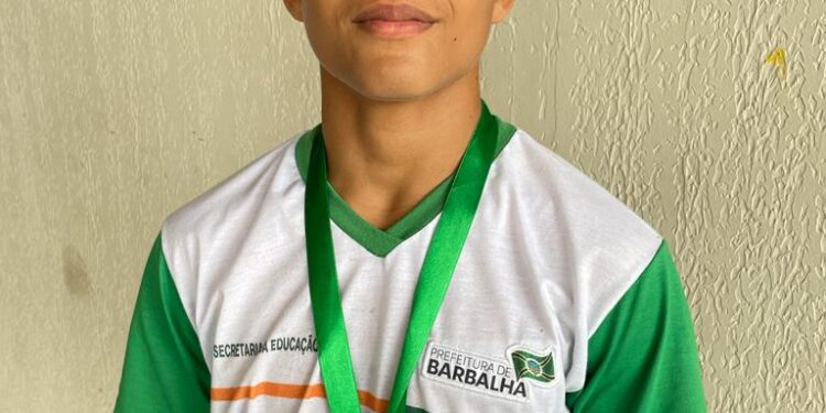 Estudante da Rede Municipal de Ensino de Barbalha ganha Medalha de Ouro no Jogos Escolares do Ceará