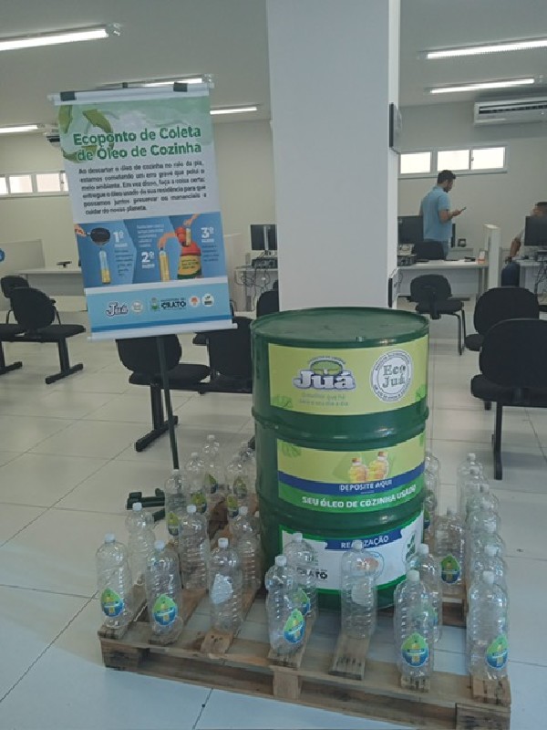 Crato lança primeiro ecoponto de coleta de óleo de cozinha usado
