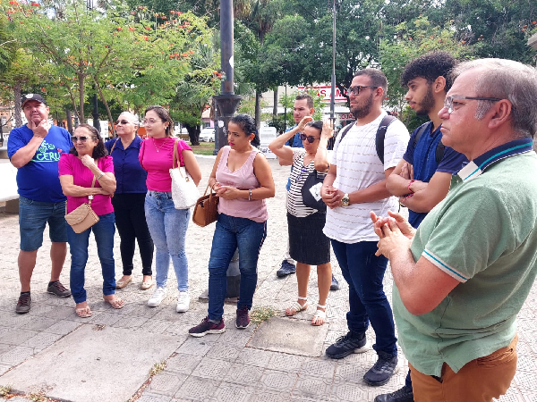 Juazeiro do Norte: Professores de geografia participam de trilha histórica urbana