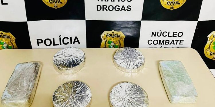 Polícia Civil do Ceará prende suspeito com mais de 4 kg de drogas no Crato