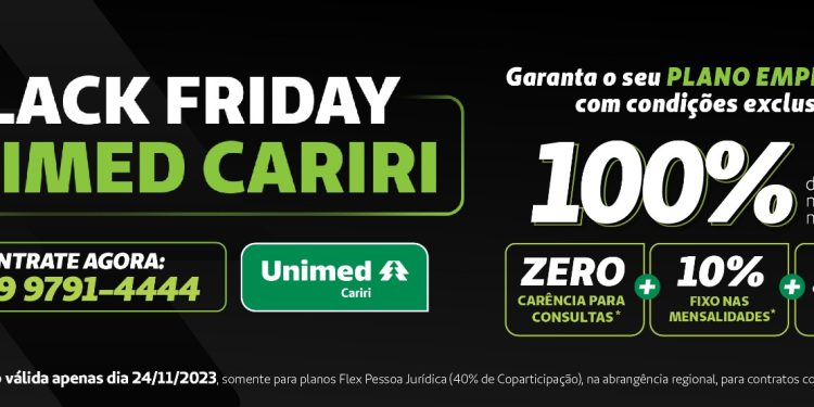 A Unimed Cariri está na Black – Plano Empresarial a partir de uma pessoa