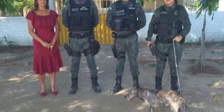 PMCE prende em flagrante suspeita de maus-tratos contra cachorro em Caririaçu