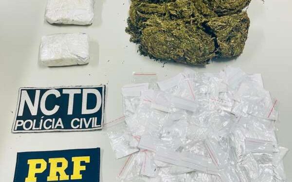 Casal em posse de quase 1 kg de drogas é preso durante ação conjunta em Barbalha