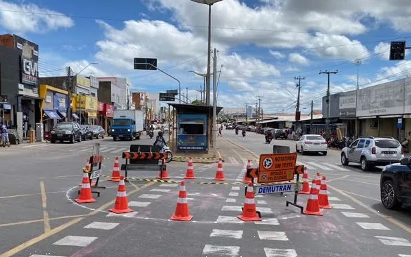Projeto para instalação de rotatória segue em execução