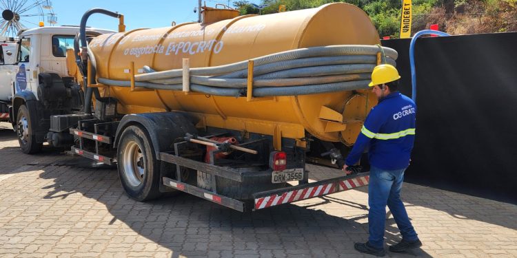 1 milhão de litros de esgoto foram coletados e tratados durante a Expocrato