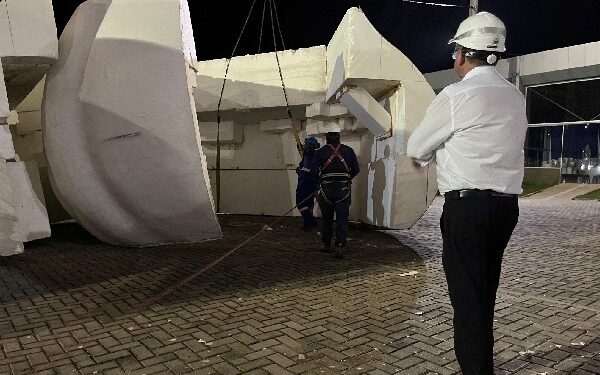 Maior monumento em louvor à Nossa Senhora de Fátima do Brasil começa a ser montado em Crato