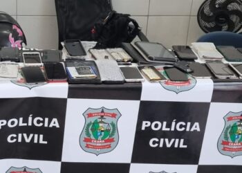Polícia Civil prende suspeito e recupera 48 celulares furtados no Crato