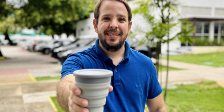 Cagece aposta em copo ecológico para reduzir uso de descartáveis na empresa
