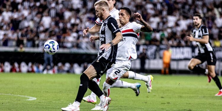 Em jogo de muito equilíbrio, Ceará fica em empate de 1×1 com o São Paulo