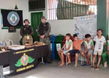 BPMA da PMCE promove ação de Educação Ambiental para alunos da zona rural de Barbalha