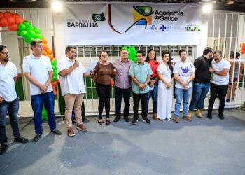 Academia de Saúde Pedro de Sá Gurgel é reinaugurada na praça kenedy, em Barbalha