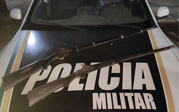 PMCE prende suspeito por tentativa de homicídio e apreende duas espingardas em Nova Olinda