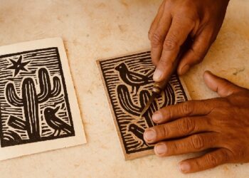 Redescobrindo tradições: Biblioteca Pública do Crato promove oficina de xilogravura