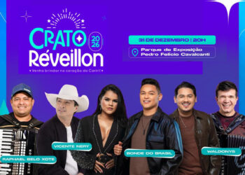 Crato recebe 2026 com grande festa popular e gratuita no coração do Cariri