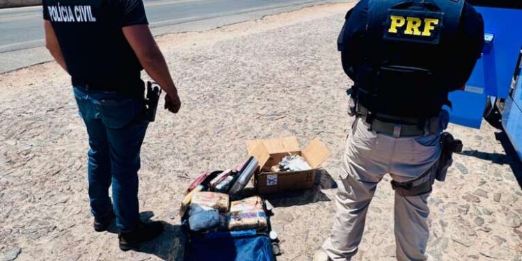 Mulher em posse de 16 kg de drogas é presa pela PCCE e PRF em Várzea Alegre