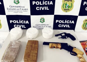 Polícia Civil prende homem e apreende mais de 4 kg de drogas e armas no Crato