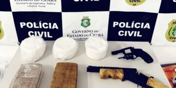 Polícia Civil prende homem e apreende mais de 4 kg de drogas e armas no Crato